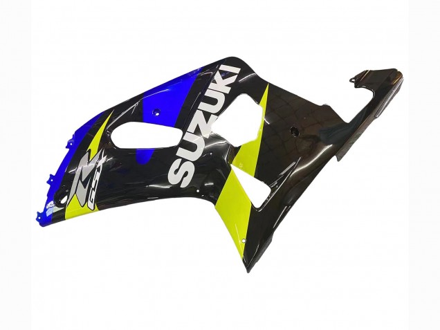 2001-2003 Blue Yellow Glossy Black Suzuki GSXR 600 / GSXR 750 Motorcycle Fairings