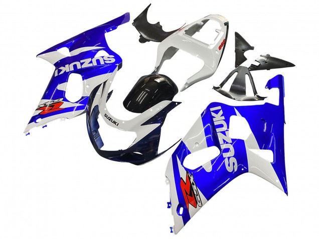 2001-2003 White Blue Glossy Black Red Suzuki GSXR 600 / GSXR 750 Motorcycle Fairing