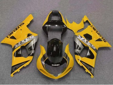 2001-2003 Yellow Grey Glossy Black Suzuki GSXR 600 / GSXR 750 Motorcycle Fairing