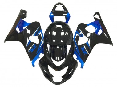 2004-2005 Glossy Black Blue Suzuki GSXR 600 / GSXR 750 Motorcycle Fairings