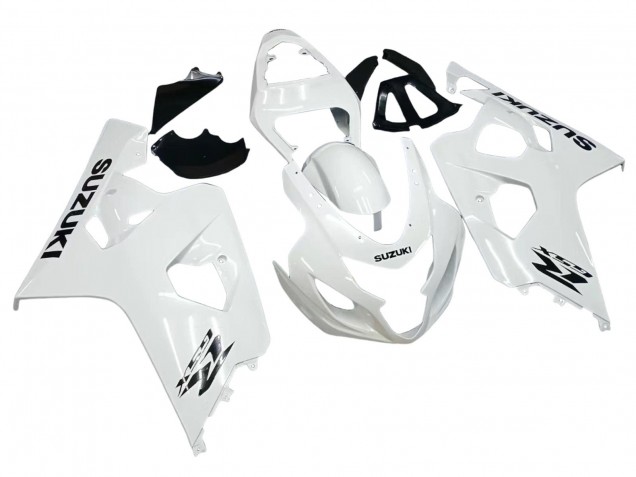 2004-2005 Pearl White Suzuki GSXR 600 / GSXR 750 Motorcycle Fairings