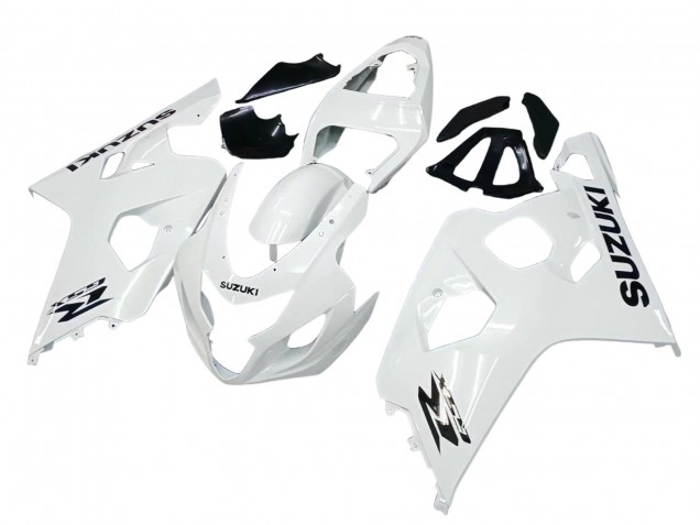 2004-2005 Pearl White Suzuki GSXR 600 / GSXR 750 Motorcycle Fairings