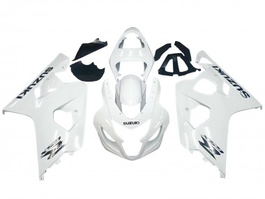 2004-2005 Pearl White Suzuki GSXR 600 / GSXR 750 Motorcycle Fairings