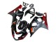 2004-2005 Black Grey Red Suzuki GSXR 600 / GSXR 750 Motorcycle Fairings