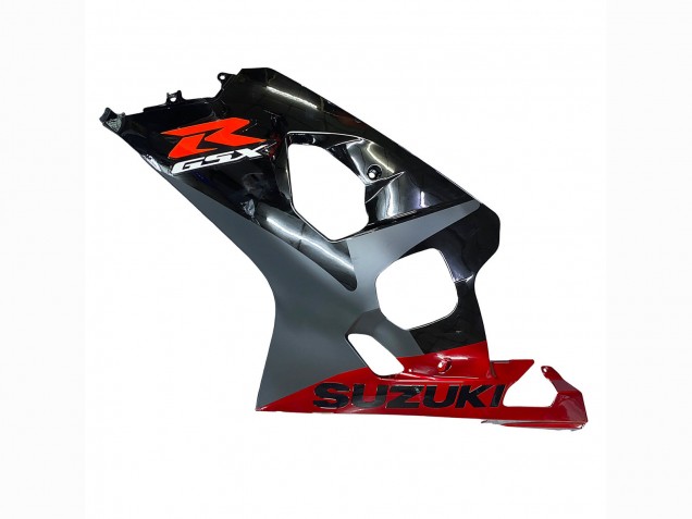 2004-2005 Black Grey Red Suzuki GSXR 600 / GSXR 750 Motorcycle Fairings