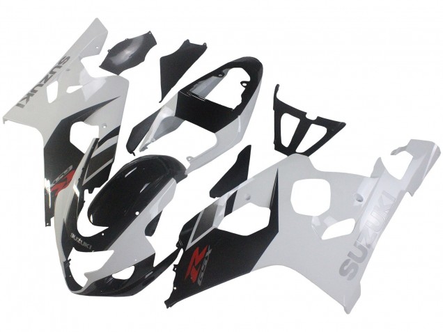 2004-2005 White Black Red Suzuki GSXR 600 / GSXR 750 Motorcycle Fairings