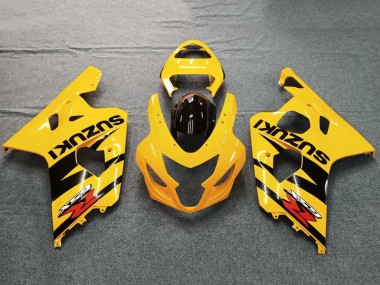 2004-2005 Yellow Black Suzuki GSXR 600 / GSXR 750 Motorcycle Fairings