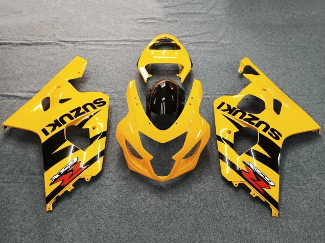 2004-2005 Yellow Black Suzuki GSXR 600 / GSXR 750 Motorcycle Fairings