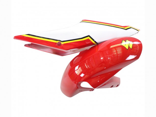2004-2005 White Red Yellow Michelin Texaon Heron 7 Suzuki GSXR 600 / GSXR 750 Motorcycle Fairings