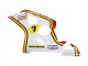 2004-2005 White Red Yellow Michelin Texaon Heron 7 Suzuki GSXR 600 / GSXR 750 Motorcycle Fairings