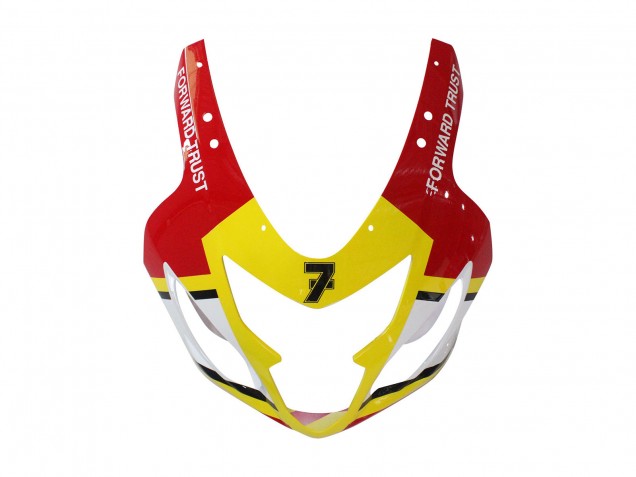 2004-2005 White Red Yellow Michelin Texaon Heron 7 Suzuki GSXR 600 / GSXR 750 Motorcycle Fairings