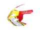 2004-2005 White Red Yellow Michelin Texaon Heron 7 Suzuki GSXR 600 / GSXR 750 Motorcycle Fairings