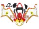 2004-2005 White Red Yellow Michelin Texaon Heron 7 Suzuki GSXR 600 / GSXR 750 Motorcycle Fairings