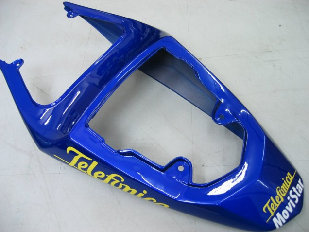 2004-2005 Blue White Yellow Green Telefumia Motul MoviStar Suzuki GSXR 600 / GSXR 750 Motorcycle Fairings