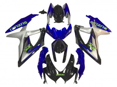 2006-2007 Silver Blue Glossy Black Green Suzuki GSXR 600 / GSXR 750 Motorcycle Fairings