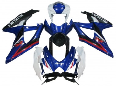 2006-2007 White Blue Red Black Suzuki GSXR 600 / GSXR 750 Motorcycle Fairings