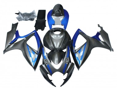 2006-2007 Blue Grey Black Suzuki GSXR 600 / GSXR 750 Motorcycle Fairings