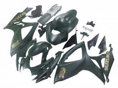 2006-2007 Matte Army Green Suzuki GSXR 600 / GSXR 750 Motorcycle Fairings