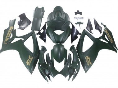 2006-2007 Matte Army Green Suzuki GSXR 600 / GSXR 750 Motorcycle Fairings