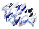 2006-2007 White Blue Flame Suzuki GSXR 600 / GSXR 750 Motorcycle Fairings