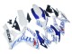 2006-2007 White Blue Flame Suzuki GSXR 600 / GSXR 750 Motorcycle Fairings