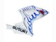 2006-2007 White Blue Flame Suzuki GSXR 600 / GSXR 750 Motorcycle Fairings