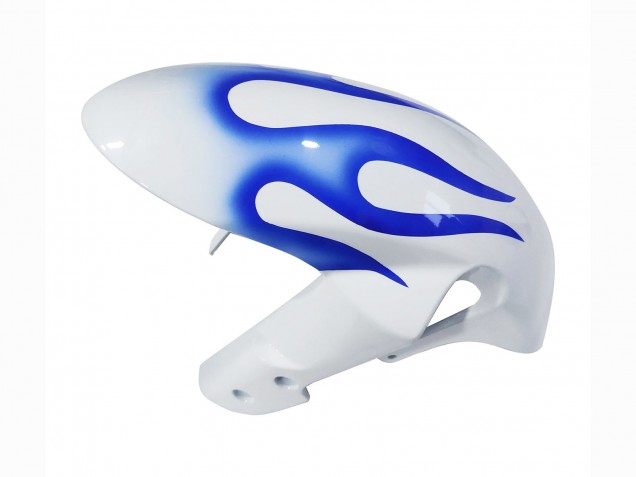 2006-2007 White Blue Flame Suzuki GSXR 600 / GSXR 750 Motorcycle Fairings