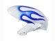 2006-2007 White Blue Flame Suzuki GSXR 600 / GSXR 750 Motorcycle Fairings