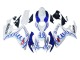 2006-2007 White Blue Flame Suzuki GSXR 600 / GSXR 750 Motorcycle Fairings