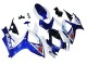 2006-2007 White Blue Glossy Black Red Suzuki GSXR 600 / GSXR 750 Motorcycle Fairings