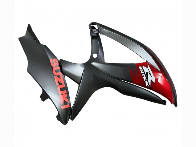 2008-2010 Matte Black Red Suzuki GSXR 600 / GSXR 750 Motorcycle Fairings
