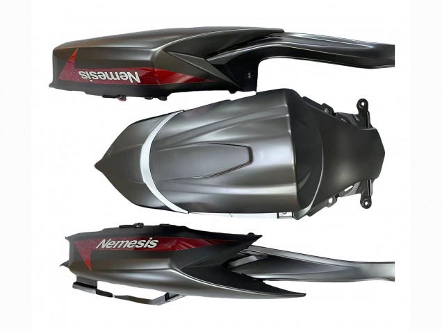 2008-2010 Matte Black Red Suzuki GSXR 600 / GSXR 750 Motorcycle Fairings