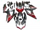 2008-2010 Matte Black Red Suzuki GSXR 600 / GSXR 750 Motorcycle Fairings