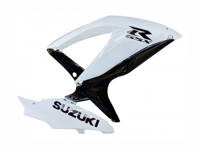 2008-2010 White Black Suzuki GSXR 600 / GSXR 750 Motorcycle Fairing
