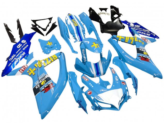 2008-2010 Blue Yellow Rizla Suzuki GSXR 600 / GSXR 750 Motorcycle Fairings
