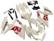 2008-2010 Cream White Red Black Suzuki GSXR 600 / GSXR 750 Motorcycle Fairings