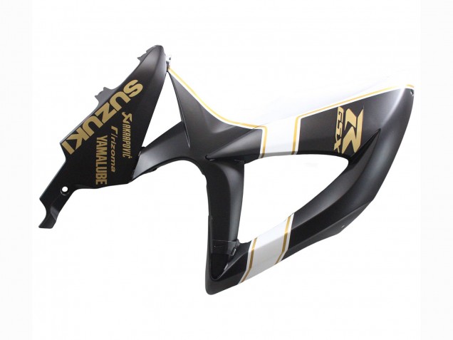 2008-2010 Matte Black White Gold Suzuki GSXR 600 / GSXR 750 Motorcycle Fairings