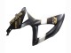 2008-2010 Matte Black White Gold Suzuki GSXR 600 / GSXR 750 Motorcycle Fairings