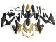 2008-2010 Matte Black White Gold Suzuki GSXR 600 / GSXR 750 Motorcycle Fairings