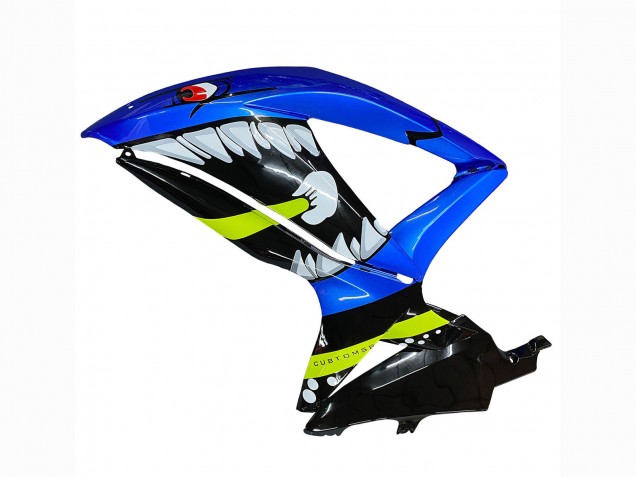 2008-2010 Blue Fluorescent Green Shark Suzuki GSXR 600 / GSXR 750 Motorcycle Fairings