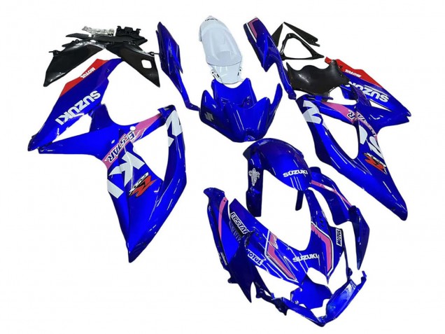 2008-2010 White Blue Pink Ecstar Motul Suzuki GSXR 600 / GSXR 750 Motorcycle Fairings