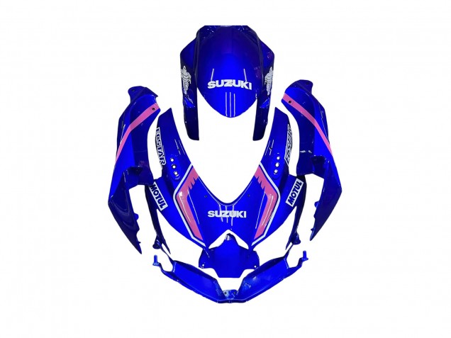 2008-2010 White Blue Pink Ecstar Motul Suzuki GSXR 600 / GSXR 750 Motorcycle Fairings