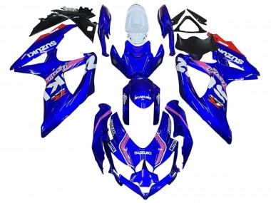 2008-2010 White Blue Pink Ecstar Motul Suzuki GSXR 600 / GSXR 750 Motorcycle Fairings
