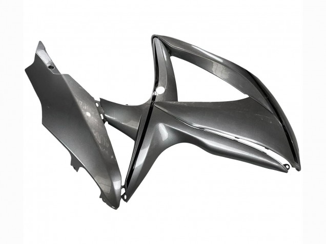 2008-2010 Matte Grey Black Suzuki GSXR 600 / GSXR 750 Motorcycle Fairings