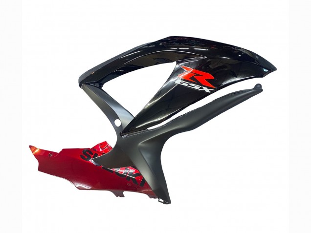 2008-2010 Red Glossy Black Suzuki GSXR 600 / GSXR 750 Motorcycle Fairing