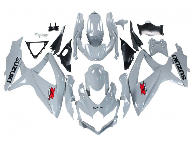 2008-2010 Glossy Grey Suzuki GSXR 600 / GSXR 750 Motorcycle Fairings