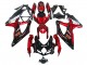 2008-2010 Red Glossy Black Suzuki GSXR 600 / GSXR 750 Motorcycle Fairings
