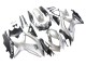 2008-2010 Silver Matte Black Suzuki GSXR 600 / GSXR 750 Motorcycle Fairings