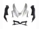 2008-2010 Silver Matte Black Suzuki GSXR 600 / GSXR 750 Motorcycle Fairings