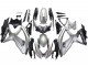 2008-2010 Silver Matte Black Suzuki GSXR 600 / GSXR 750 Motorcycle Fairings
